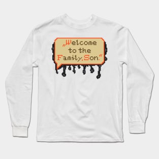 Resident Evil 7 Jack Quote Pixel Art Long Sleeve T-Shirt